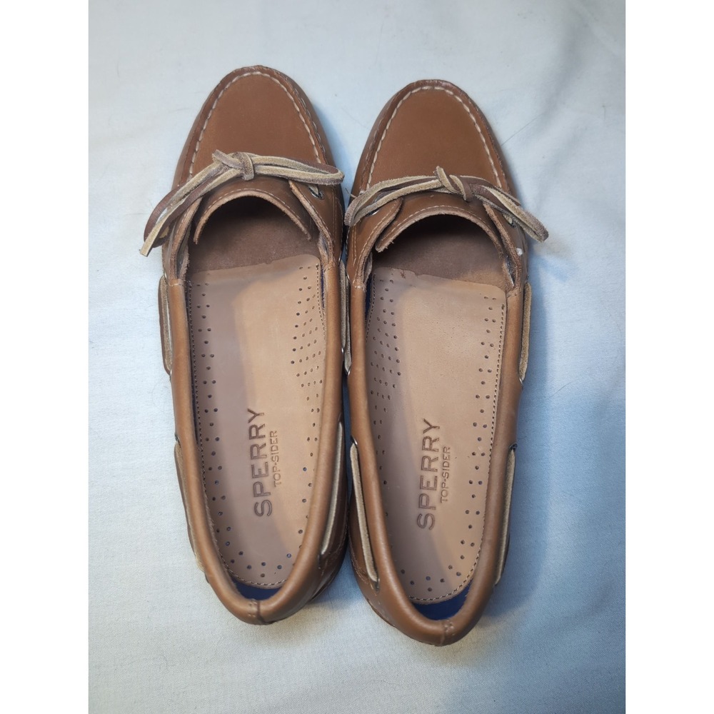 Sperry Top Sider Non Marking Leather Boat Shoes Womens 10 AO 1 Eye WM 236 - Picture 4 of 10